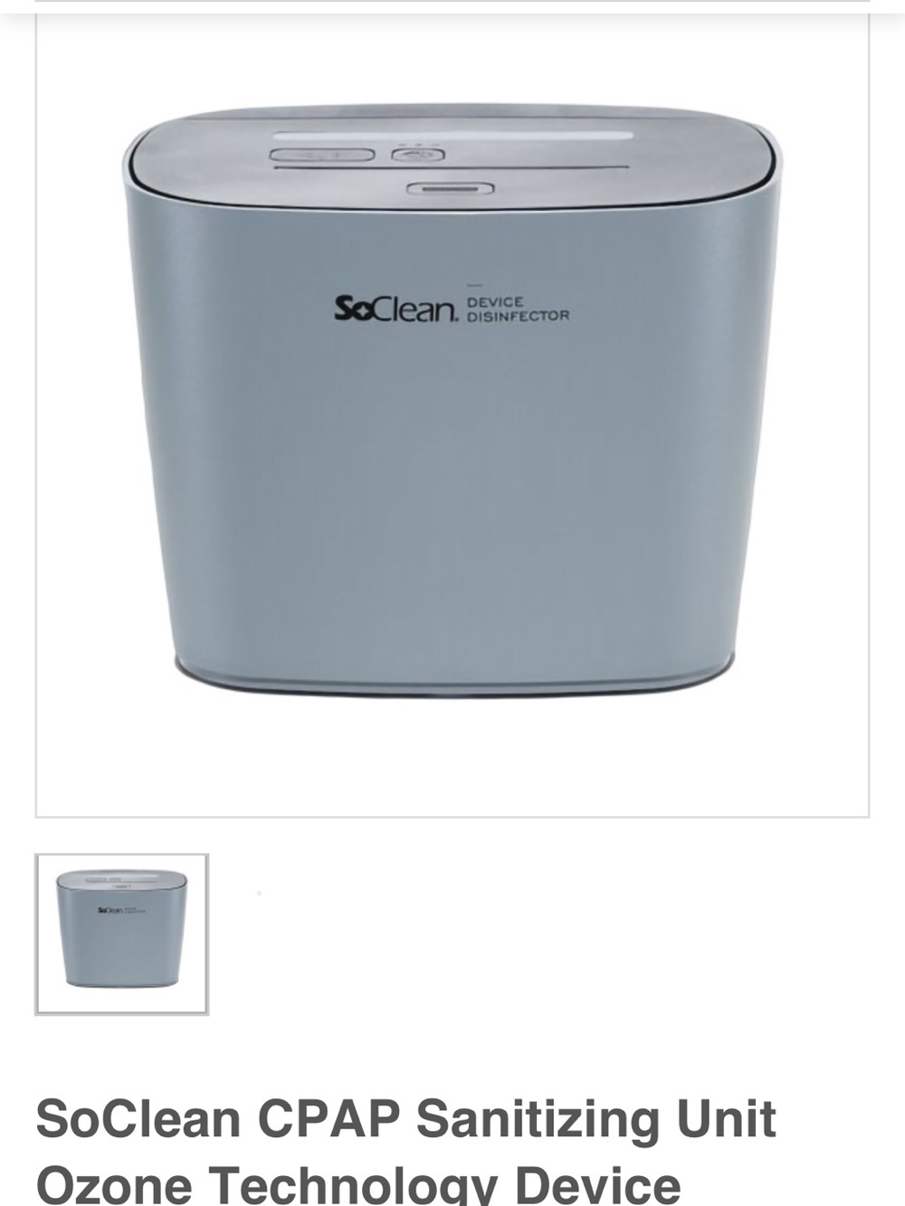 SoClean Device Disinfector - Gray - Picture 3 of 4